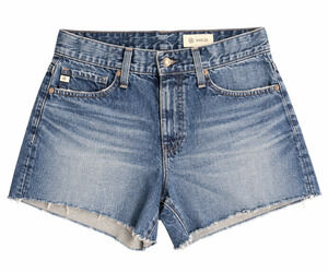 AGOLDE Parker High Rise Relaxed Cutoff Denim Shorts Blue Size 25
